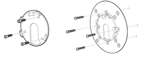 Meraki Mounting Plates Replacement Kit for MV63 and MV93 Series